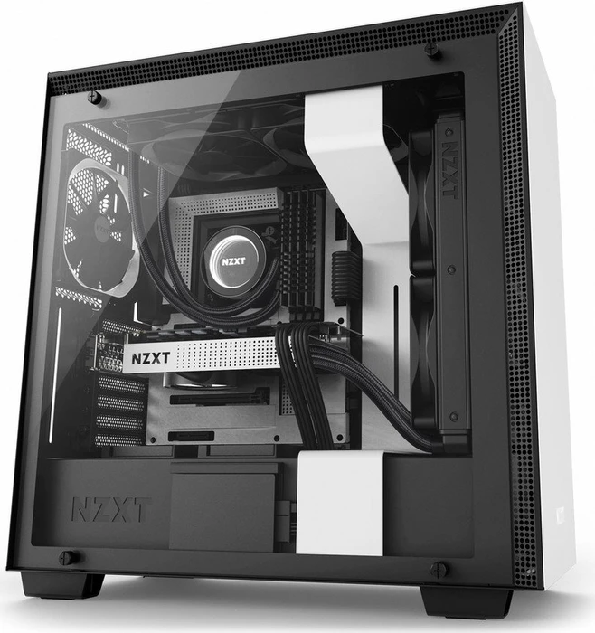 NZXT H700 weiß, Glasfenster