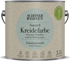Schöner Wohnen Naturell Kreidefarbe innen eukalyptuswald kräftiges blaugrün, 2.5l