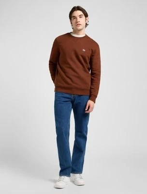 Lee Regular Patch Crew Sweatshirt luxe brown