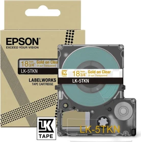 Epson LK-5TKN Beschriftungsband, 18mm, gold/transparent