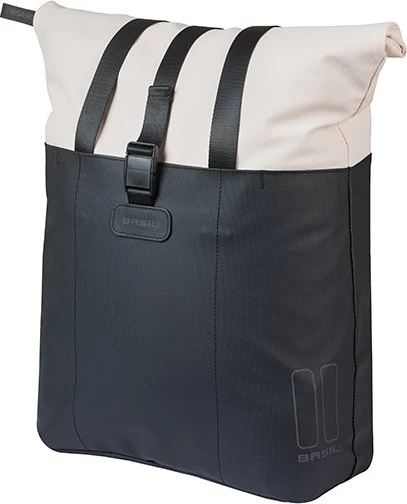 Basil Vive Shopper MIK Hooks Gepäcktasche off-white/black