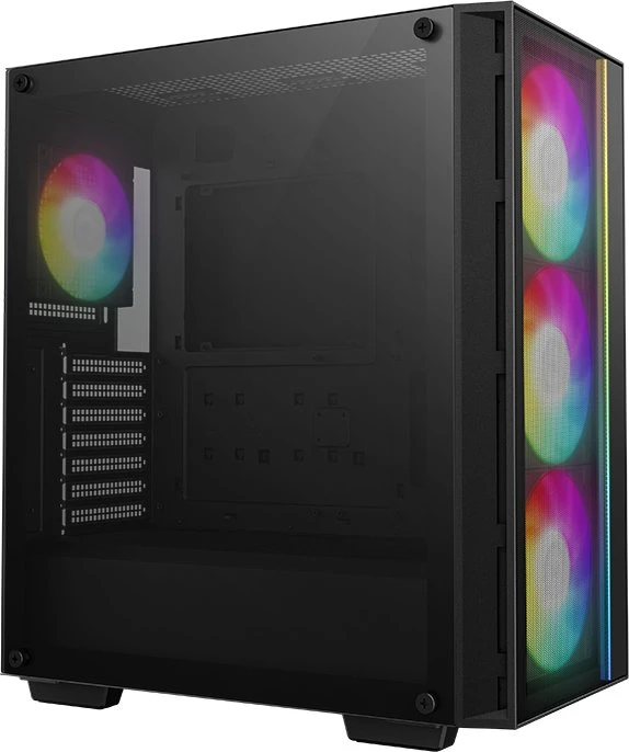 DeepCool Matrexx 55 Mesh V4 C, schwarz, Glasfenster