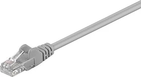 goobay Patchkabel, Cat5e, U/UTP, RJ-45/RJ-45, 15m, grau