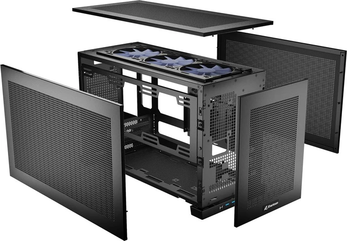 Sharkoon Rebel C20 RGB Black, Mini-ITX