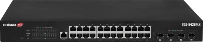 Edimax Pro TGS-54 Rackmount 2.5G Smart Switch, 24x RJ-45, 4x SFP+, 400W PoE++