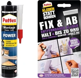 Pattex PXP37 Montagekleber Power weiß, 370g