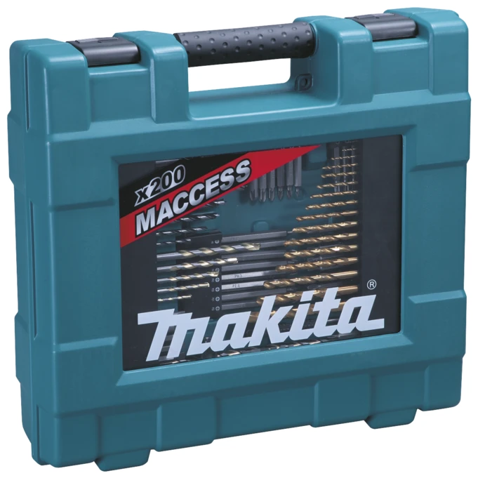 Makita Bohrer-/Bits-Zubehörset inkl. Koffer, 200-tlg.