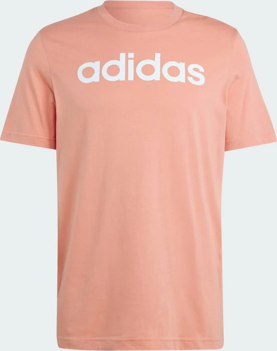 adidas Essentials Single Jersey Linear Embroidered Logo T-Shirt kurzarm wonder clay (Herren)