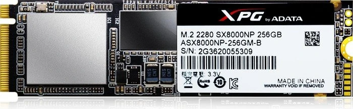 ADATA XPG SX8000 256GB, M.2 2280 / M-Key / PCIe 3.0 x4