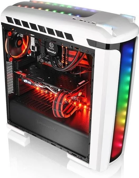 Thermaltake Versa C22 RGB Snow Edition weiß, Acrylfenster