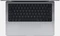 Apple MacBook Pro 14.2", Space Gray, M2 Pro - 12 Core CPU / 19 Core GPU, 16GB RAM, 512GB SSD, DE [2023] Vorschaubild