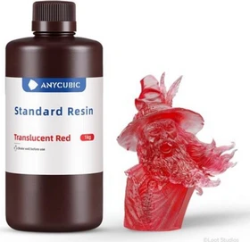 Anycubic Standard Resin transluscent red