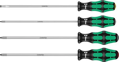 Wera Kraftform Plus Serie 300 335/350/355/4 Schraubendrehersatz, 4-tlg.