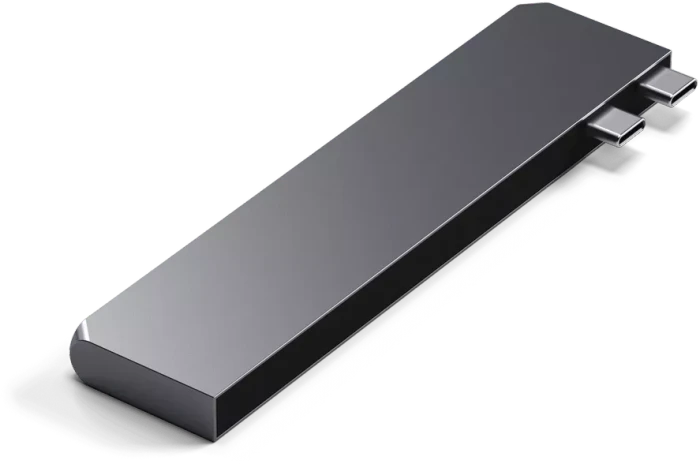 Satechi Pro Hub Slim Adapter, Space Gray, 2x USB4 [Stecker]