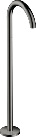Hansgrohe Axor Uno Wanneneinlauf gebogen bodenstehend polished black chrome