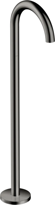 Hansgrohe Axor Uno Wanneneinlauf gebogen bodenstehend polished black chrome