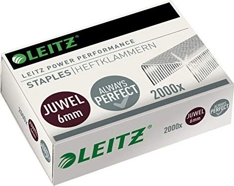 Leitz Juewel Heftklammern, 6mm, 2000 Stück