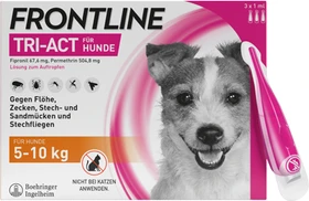 Frontline TRI-ACT für Hunde 5-10kg Lösung zum Auftropfen Einzeldosispipetten, 3 Stück