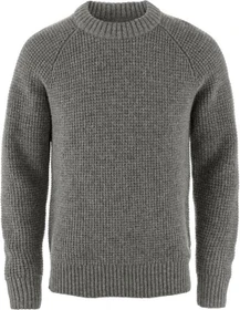 Fjällräven Övik Waffle Knit Strickpullover grey/melange (Herren)