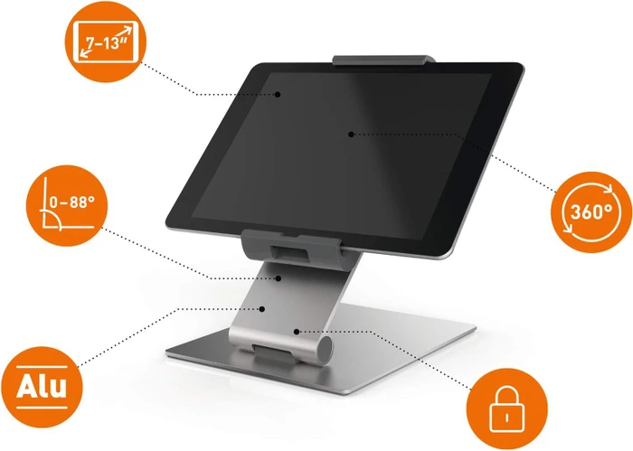 Durable Tablet Holder Table, Tablet-Stand 7-13"