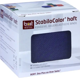 Bort Medical StabiloColor haft Bandage blau, 6cm x 5m, 1 Stück