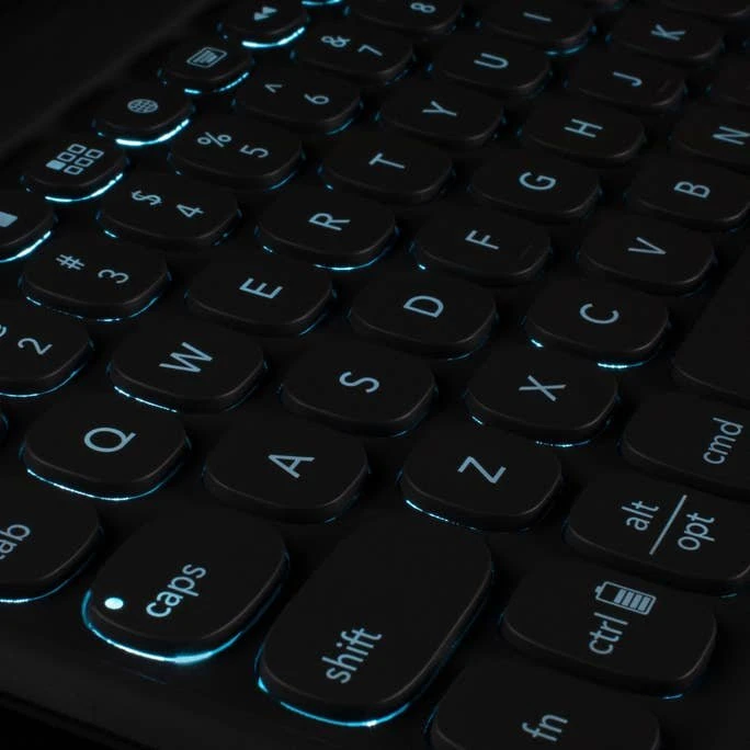 ZAGG Pro Keys mit Trackpad für iPad 7/iPad 8/iPad 9, schwarz/grau, DE