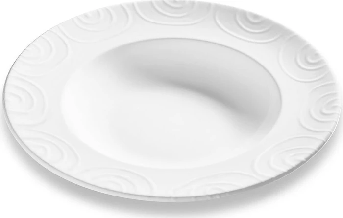 Gmundner Keramik Weißgeflammt Pastateller Gourmet 29cm