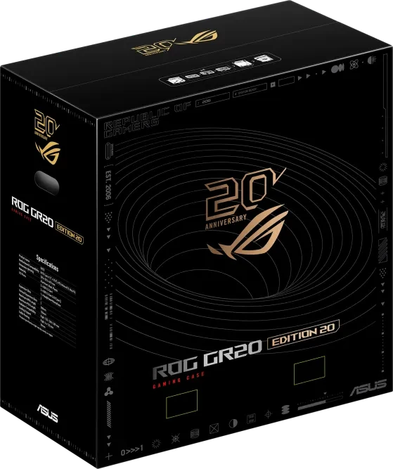 ASUS ROG GR20 Edition 20, Glasfenster