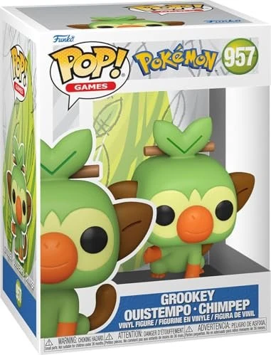 FunKo Pop! Games - Pokémon - Grookey, Ouistempo, Chimpep