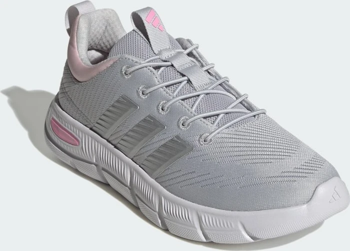 adidas Cloudfoam Flex Elastic Laces light solid grey/matte silver/clear pink (Damen)