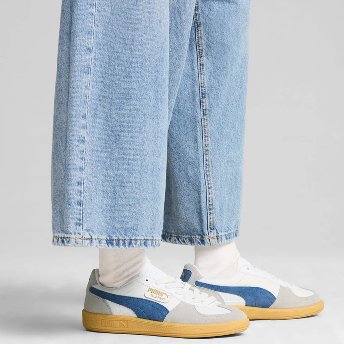 Puma Palermo Leather puma white/blue horizon/gum