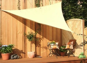 Floracord Sonnensegel dreieckig 500cm weizen-beige