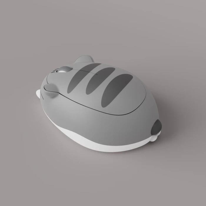 Akko x Waigua Cat Theme Wireless Mouse, Gray Mimo, USB