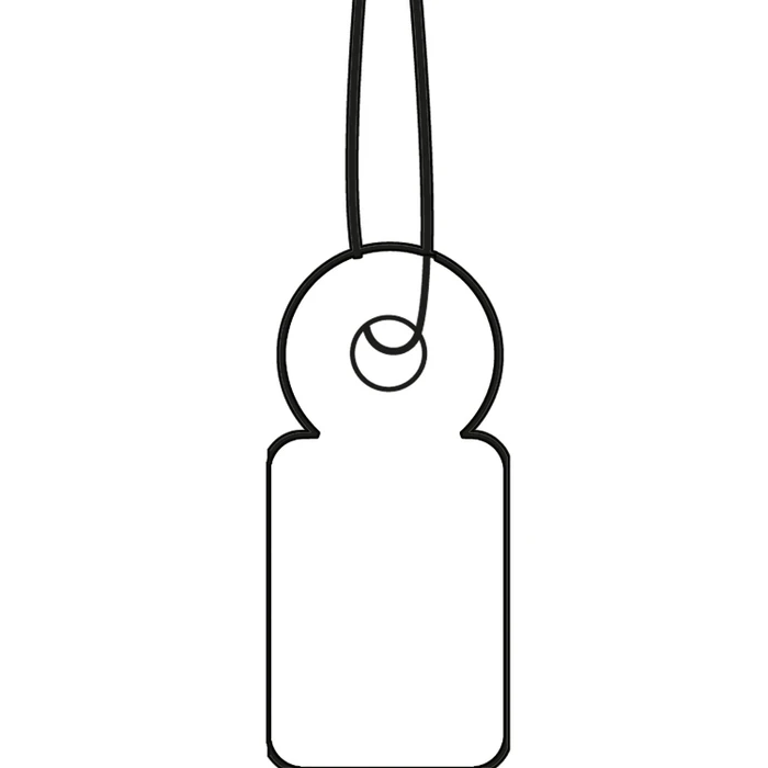 Herma Aushängeschilder mit weißem Faden 10x22mm, weiß, 1000 Stück