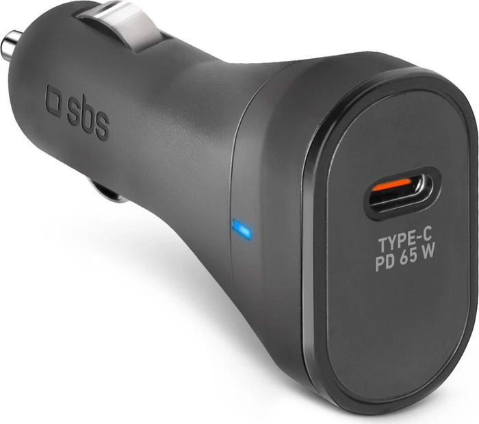 SBS Mobile 65W Car Charger Ultra-fast Charging with Power Delivery (PD) schwarz