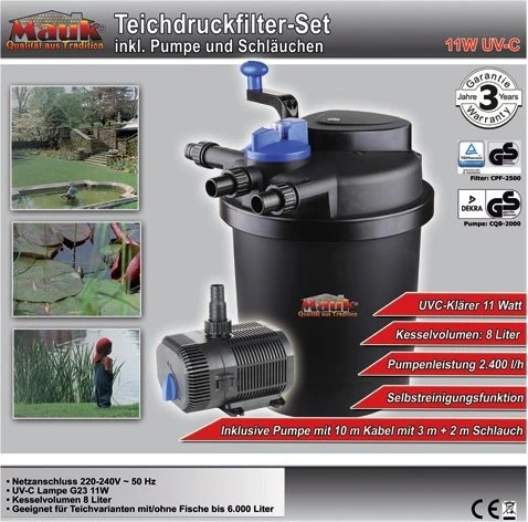 Mauk Teich-Druckfilter-Set