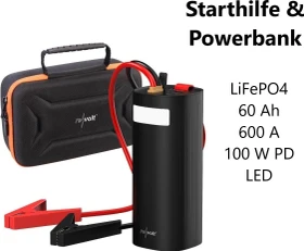 Revolt 3in1-KFZ-Starthilfe & Powerbank