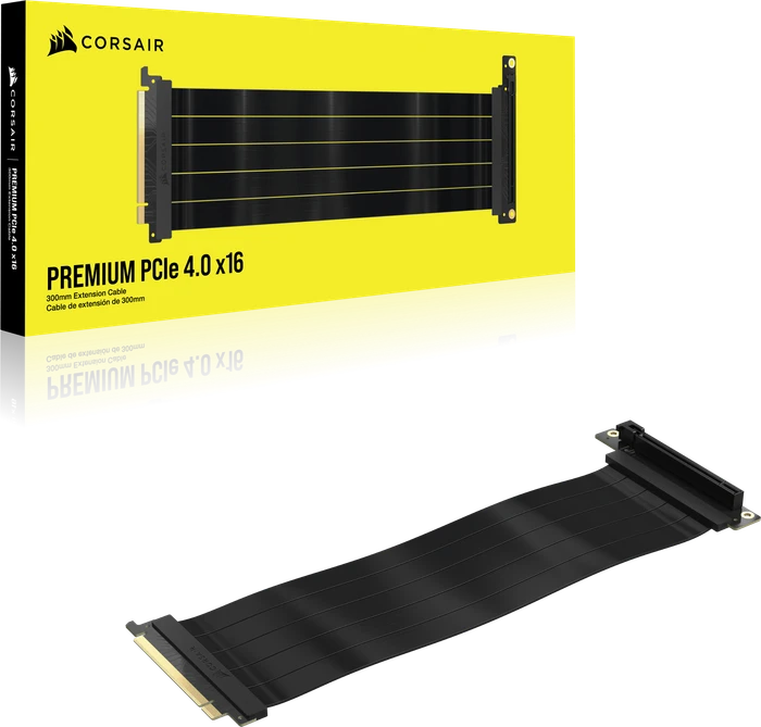 Corsair Premium Extension Cable, gewinkelt, PCIe 4.0, 300mm
