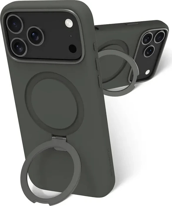 dbramante1928 Roskilde MagSafe Kickstand ICON für Apple iPhone 17 Pro Max forest shadow