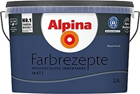 Alpina Farben Farbrezepte Innenfarbe blaue stunde matt, 2.5l