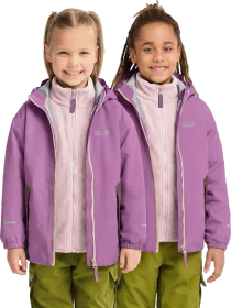Jack Wolfskin Iceland 3in1 Funktionsjacke vivid orchid (Junior)