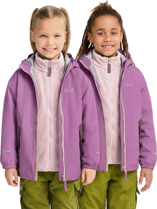 Jack Wolfskin Iceland 3in1 Funktionsjacke vivid orchid (Junior)