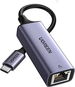 Ugreen RJ-45 Gigabit LAN-Adapter, grau, USB-C 3.0 [Stecker] (50737)