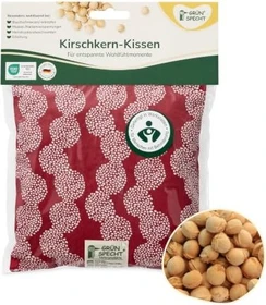 Grünspecht Kirschkern-Kissen 19 x 19cm Wärmekissen rot