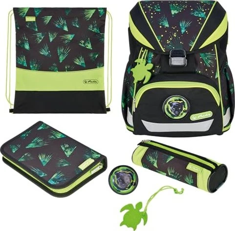 Herlitz Ultra Light XL Plus Jungle Explorer Schultaschen-Set, 4-tlg.