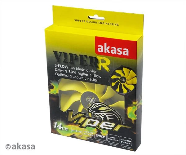 Akasa Ultra Quiet Viper R Series, 140mm