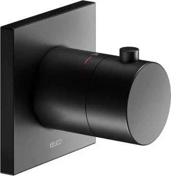Keuco IXMO 59553 Comfort Thermostat eckig schwarz matt