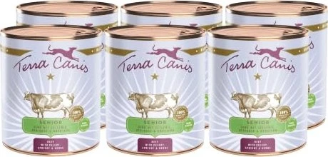 Terra Canis Rind Senior mit Sellerie, Aprikose & Gesundheitskräutern, 4.80kg (6x 800g)