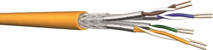 Draka UCfuture COMPACT22 Twisted-Pair Verlegekabel, Cat8.2, S/FTP, ohne Stecker, 1000m, gelb