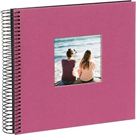 Goldbuch Spiralalbum Bella Vista 20x20 schwarze Seiten rot